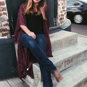 Sheer patterned wrap